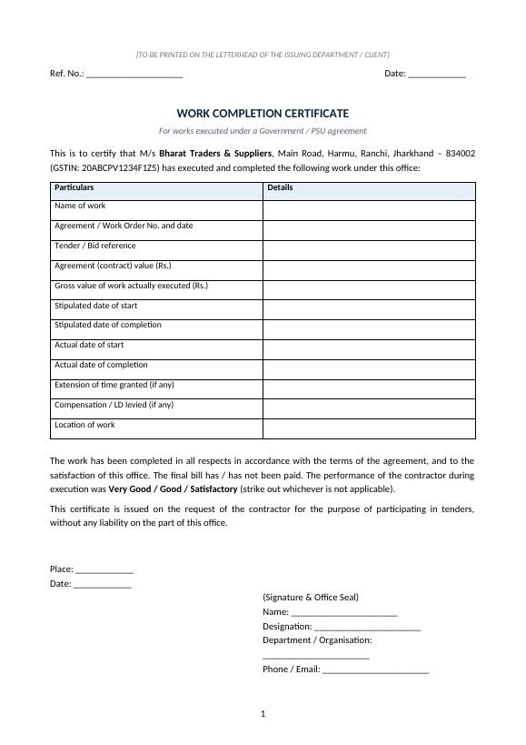 Sample: first page